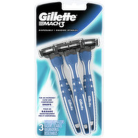 Gillette Razors, Disposable, 3 Each