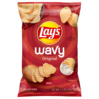 Lay's Potato Chips, Original, Wavy, 7.75 Ounce