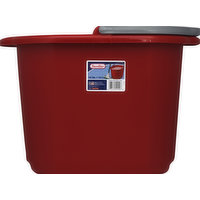 Sterilite Pail, 16 Qt, Classic Red, 1 Each