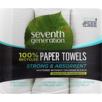 Seventh Generation Paper Towel, Big Rolls, Strong & Absorbent, 2-Ply, 6 Each