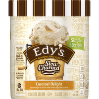 Edy's Light Ice Cream, Caramel Delight, 1.5 Quart