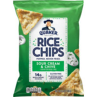 Quaker Rice Chips, Sour Cream & Chive, 5.5 Ounce