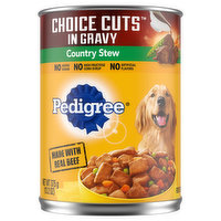 Pedigree Dog Food, Country Stew, Choice Cuts in Gravy, 13.2 Ounce