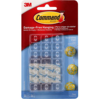 Command Decorating Clips, Clear, 1 Each