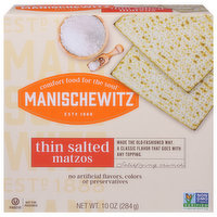 Manischewitz Matzos, Thin Salted, 10 Ounce