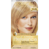 Superior Preference Permanent Haircolor, Warmer, Light Golden Blonde 9G, 1 Each