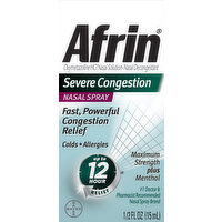 Afrin Severe Congestion, Nasal Spray, 0.5 Fluid ounce