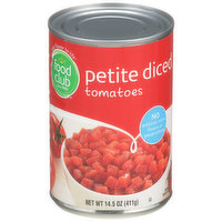 Food Club Petite Diced Tomatoes, 14.5 Ounce