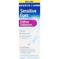 Sensitive Eyes Saline Solution, 12 Ounce