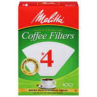Melitta Coffee Filters, Super Premium, 100 Each