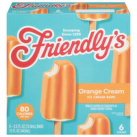 Friendly's Ice Cream Bars, Orange Cream, 6 Each