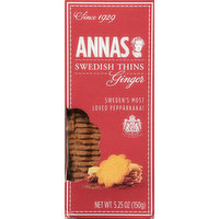 Annas Swedish Thins, Ginger, 5.25 Ounce