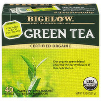 Bigelow Green Tea, Organic, Decaffeinated, Tea Bags, 40 Each