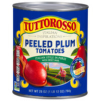 Tuttorosso Tomatoes, Peeled Plum, 28 Ounce