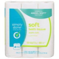 Simply Done Bath Tissue, Soft, Mega Rolls, 2-Ply, 12 Each