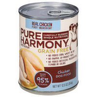 Pure Harmony Dog Food, Grain Free, Chicken, Super Premium, 12.5 Ounce