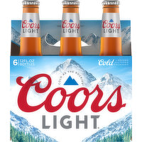 Coors Light Beer, 6 Each