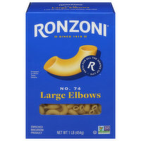 Ronzoni Elbows, Large, No. 74, 1 Pound