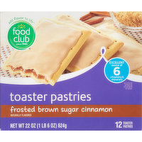 Food Club Toaster Pastries, Frosted Brown Sugar Cinnamon, 12 Each