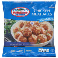 Bell & Evans Meatballs, Chicken, Air Chilled, 30 Ounce