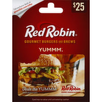 Red Robin Gift Card, $25, 1 Each