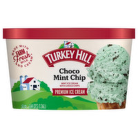 Turkey Hill Ice Cream, Choco Mint Chip, Premium, 1.44 Quart