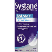 Systane Eye Drops, Lubricant, Clinical Strength, 10 Millilitre