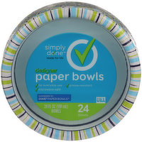 Simply Done Paper Bowls, Designer, 20 Fluid ounce