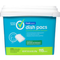 Simply Done Dish Pacs, Fresh Scent, 115 Each