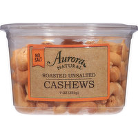 Aurora Natural Cashews, Unsalted, Roasted