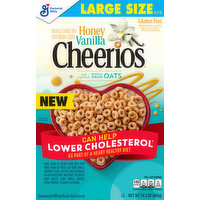 Cheerios Oat Cereal, Sweetened Whole Grain, Honey Vanilla, Large Size, 14.3 Ounce