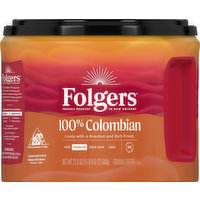 Folgers Coffee, Ground, 100% Colombian, Medium, 22.6 Ounce