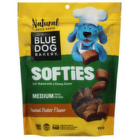 Blue Dog Bakery Treats for Dogs, Peanut Butter Flavor, Softies, Medium, 16.2 Ounce