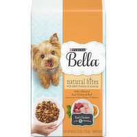 Bella Natural Small Breed Dry Dog Food, Natural Bites With Real Chicken & Beef, 3 Pound