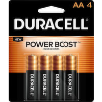Duracell Batteries, Alkaline, AA, 1.5 V, 4 Each