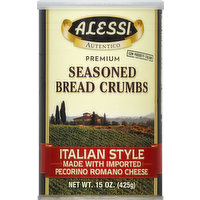 Alessi Bread Crumbs, Seasoned, Italian Style, 15 Ounce