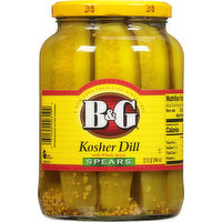 B&G Pickles, Kosher Dill, Spears, 32 Fluid ounce