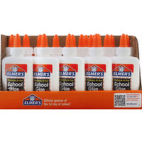 Elmers School Glue, Washable, No Run, 4 Ounce