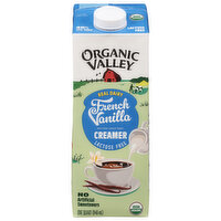 Organic Valley Creamer, French Vanilla, Lactose Free, 1 Quart
