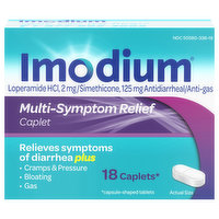 Imodium Multi-Symptom Relief, Caplets, 18 Each