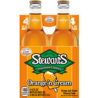 Stewart's Soda, Orange and Cream, 4 Each