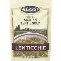 Alessi Soup, Premium, Sicilian Lentil, 6 Ounce