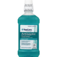 TopCare Mouthwash, Antiseptic, Blue Mint, 16.9 Ounce