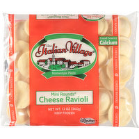 Italian Village Cheese Ravioli, Mini Rounds, 12 Ounce