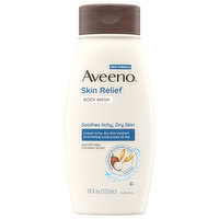 Aveeno Body Wash, Skin Relief, Coconut Scent, 18 Fluid ounce