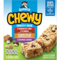Quaker Granola Bars, Variety Pack, 8 Pack, 8 Each