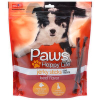 Paws Happy Life Dog Treats, Beef Flavor, Jerky Sticks, 25 Ounce