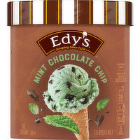 Edy's Ice Cream, Mint Chocolate Chip, 1.5 Quart