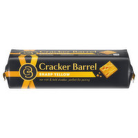 Cracker Barrel Cheese, Cheddar, Sharp Yellow, 8 Ounce