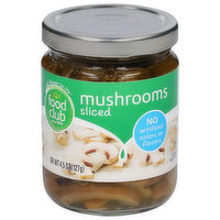 Food Club Mushrooms, Sliced, 4.5 Ounce